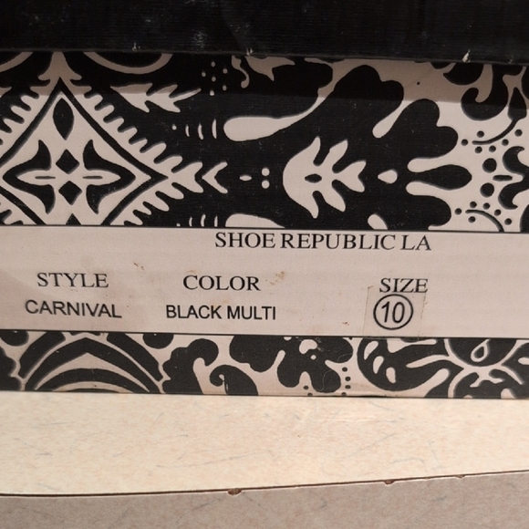 Shoe Republic LA Multicolor Patterned Heels - Picture 6 of 6